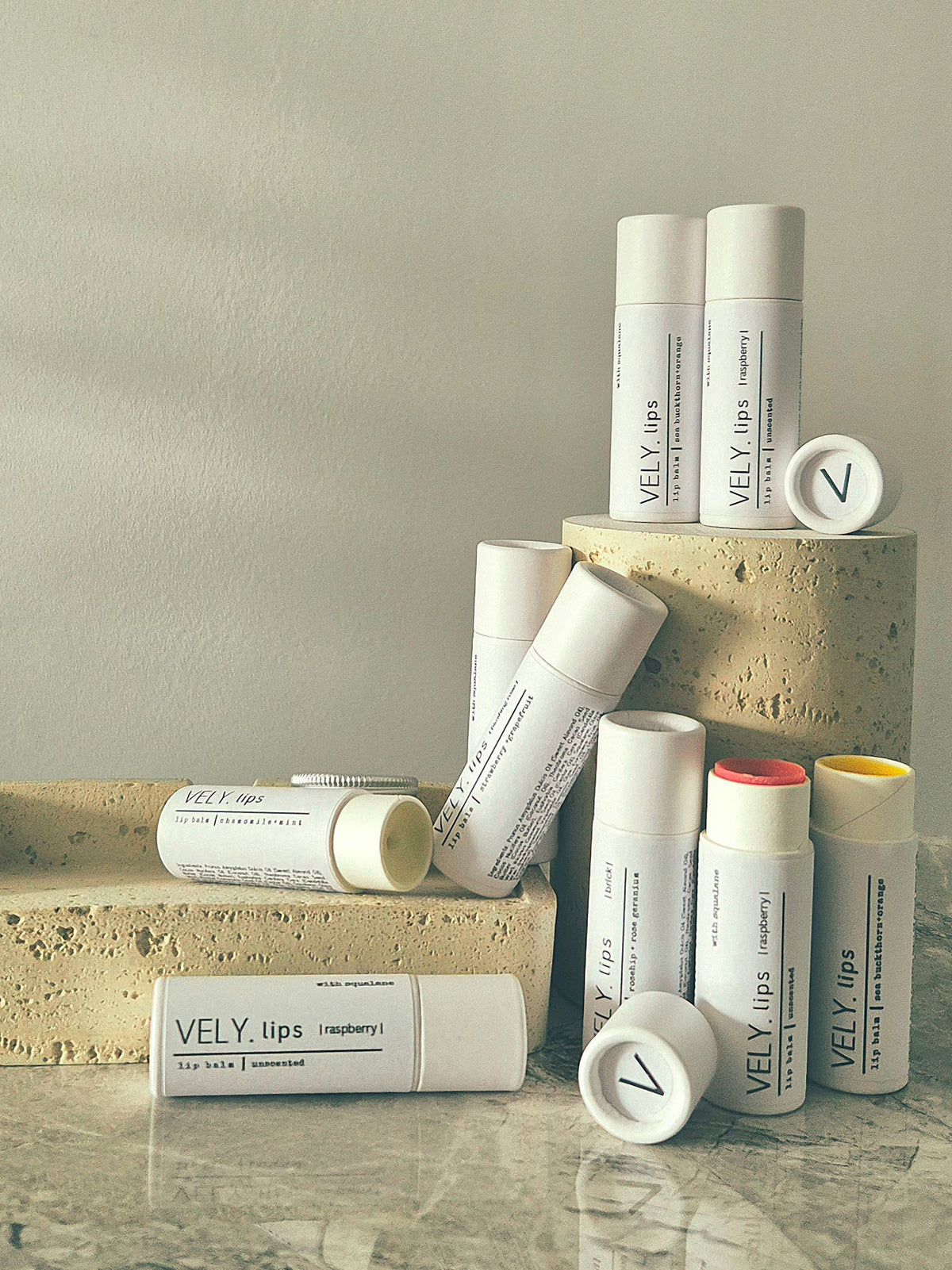 Natural Vegan Lip Balm with Sea Buckthorn and Squalane