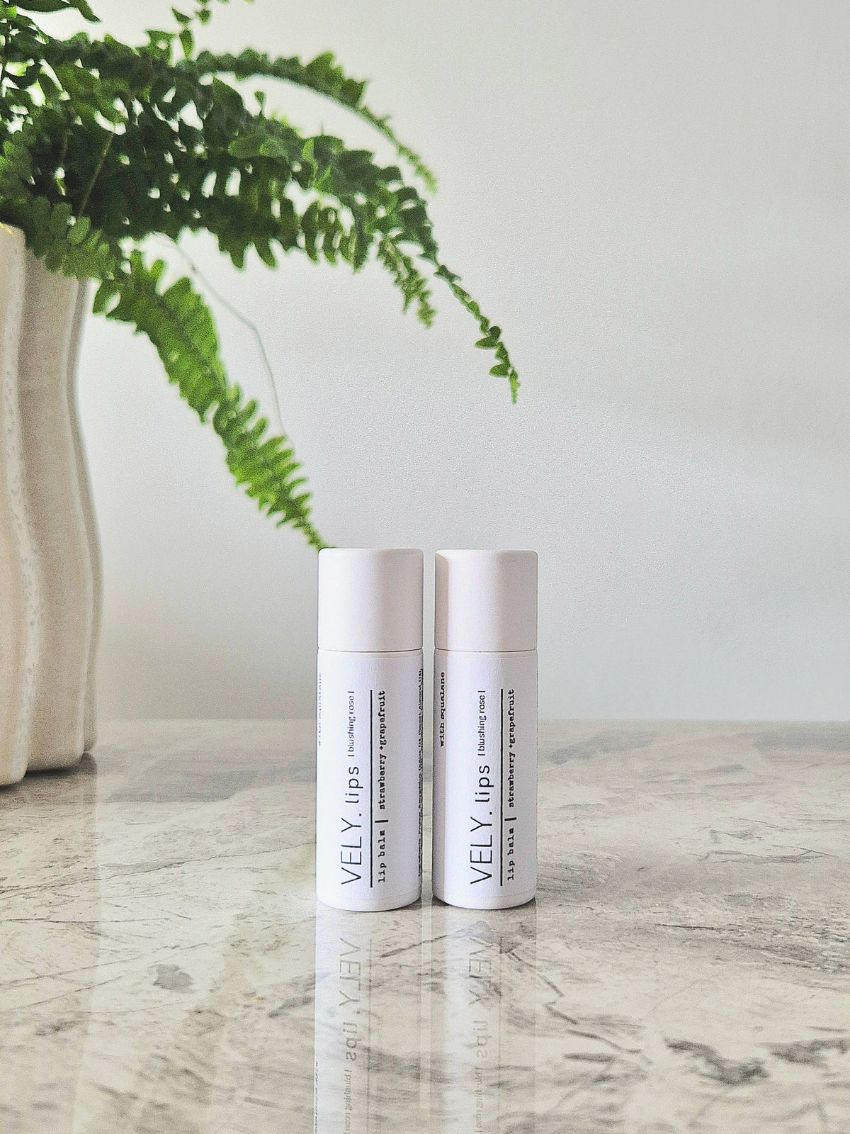 Natural Tinted Lip Balm "Blushing Rose" with Squalane