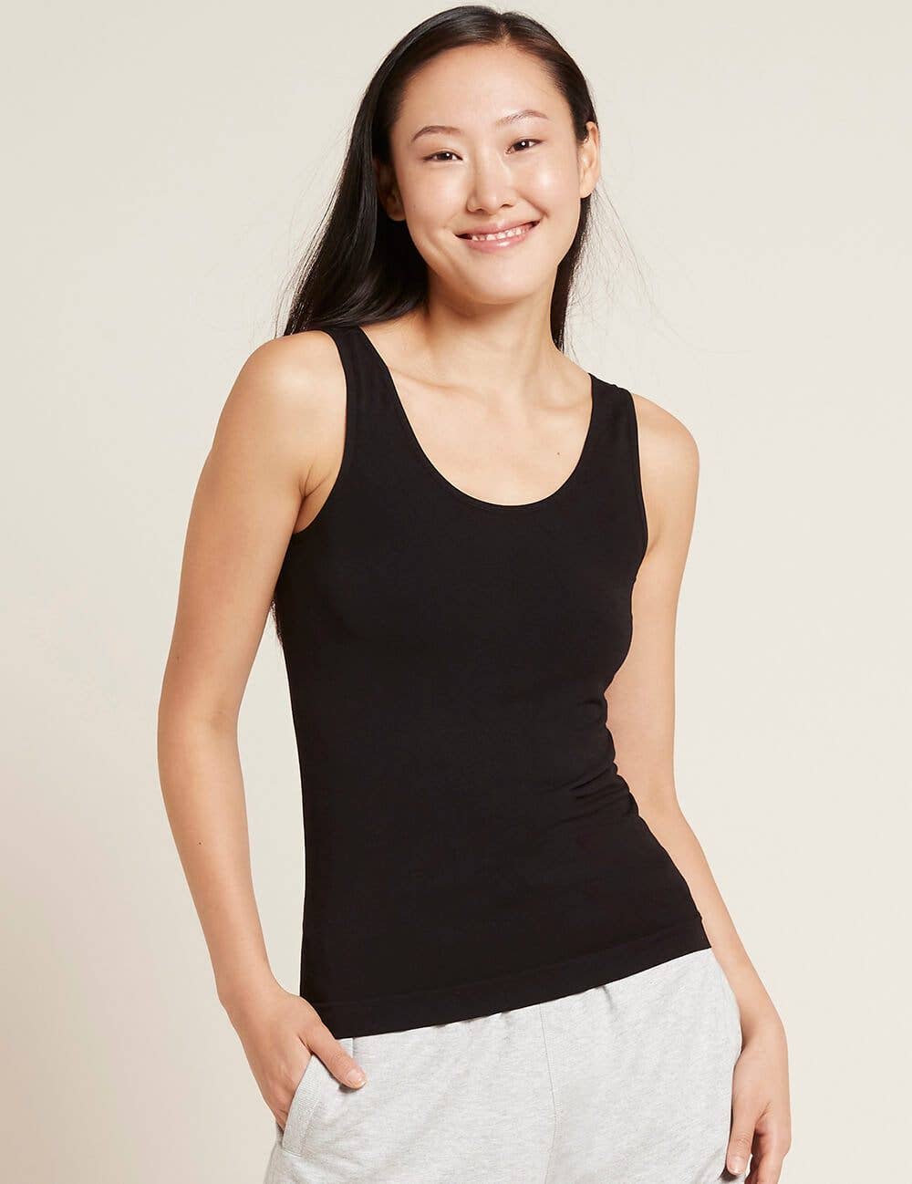 Women's Comfortable Bamboo Tank Top: White / S