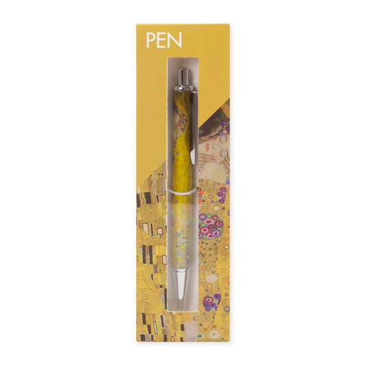 Ballpen in box, refillable, Gustav Klimt, The kiss