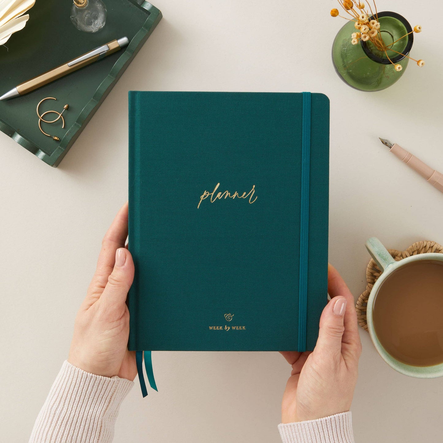 Undated Weekly Planner - Juniper (Cloth)