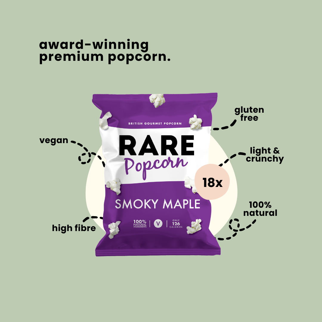 RARE Smoky Maple Popcorn (Vegan, Natural)
