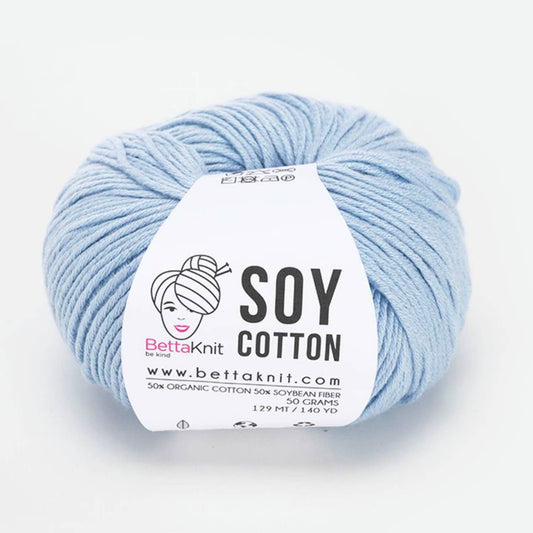 Soy Cotton, cotton and soy yarn: Blue Sky