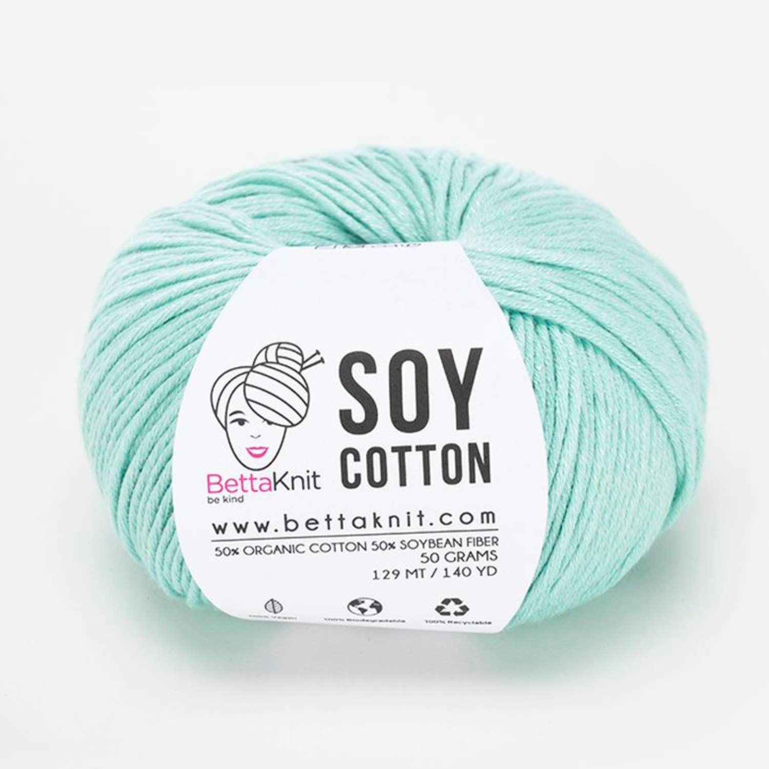 Soy Cotton, cotton and soy yarn: Blue Sky