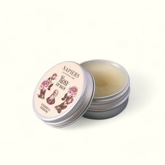 Napiers Rosy Rose Lip Balm: 15ml