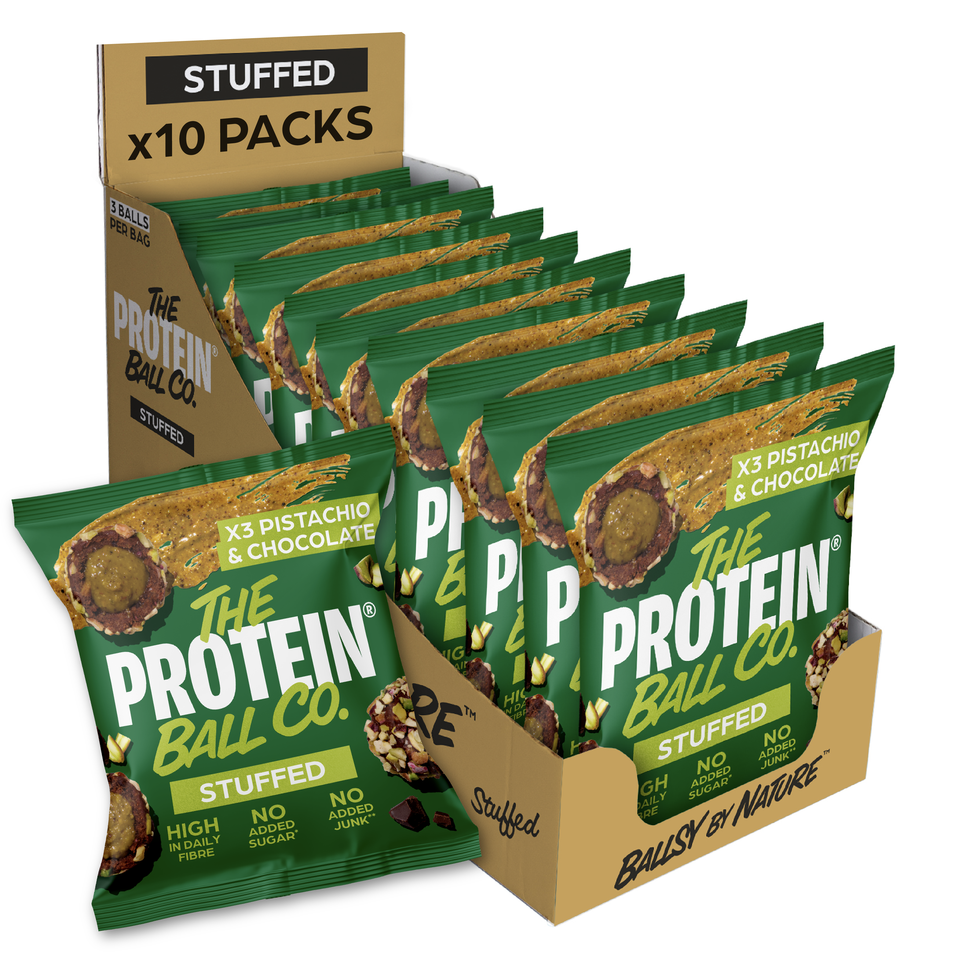 *NEW FLAVOUR* PISTACHIO & CHOCOLATE - STUFFED RANGE 10 X 36G