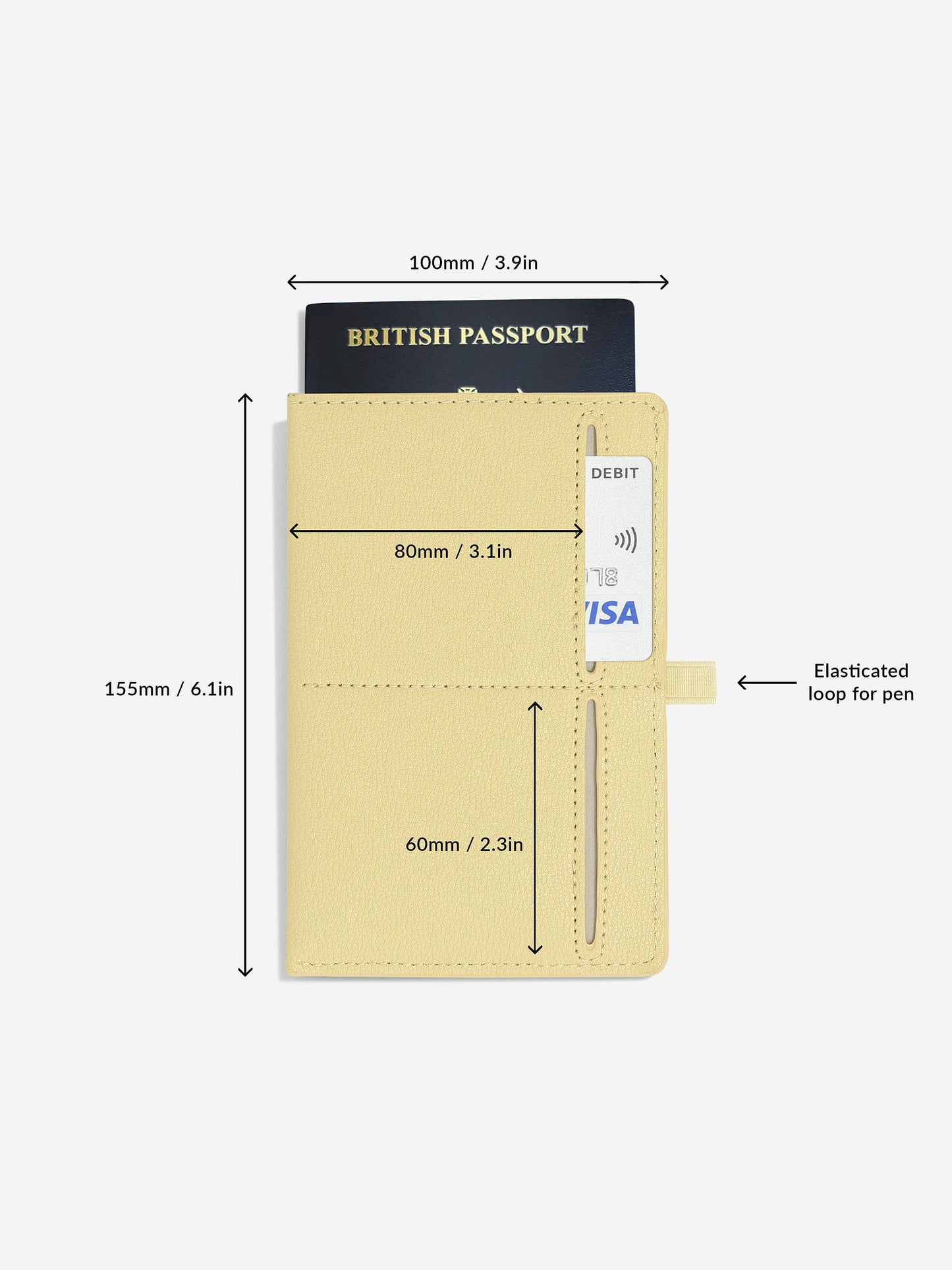 Yellow Passport Sleeve