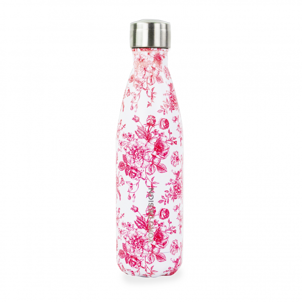 Insulated bottle "French art pattern" 500 ml  Red