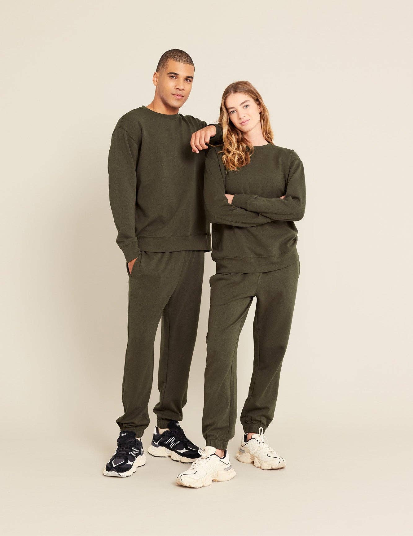 Cuffed Sweat Pants: Sand