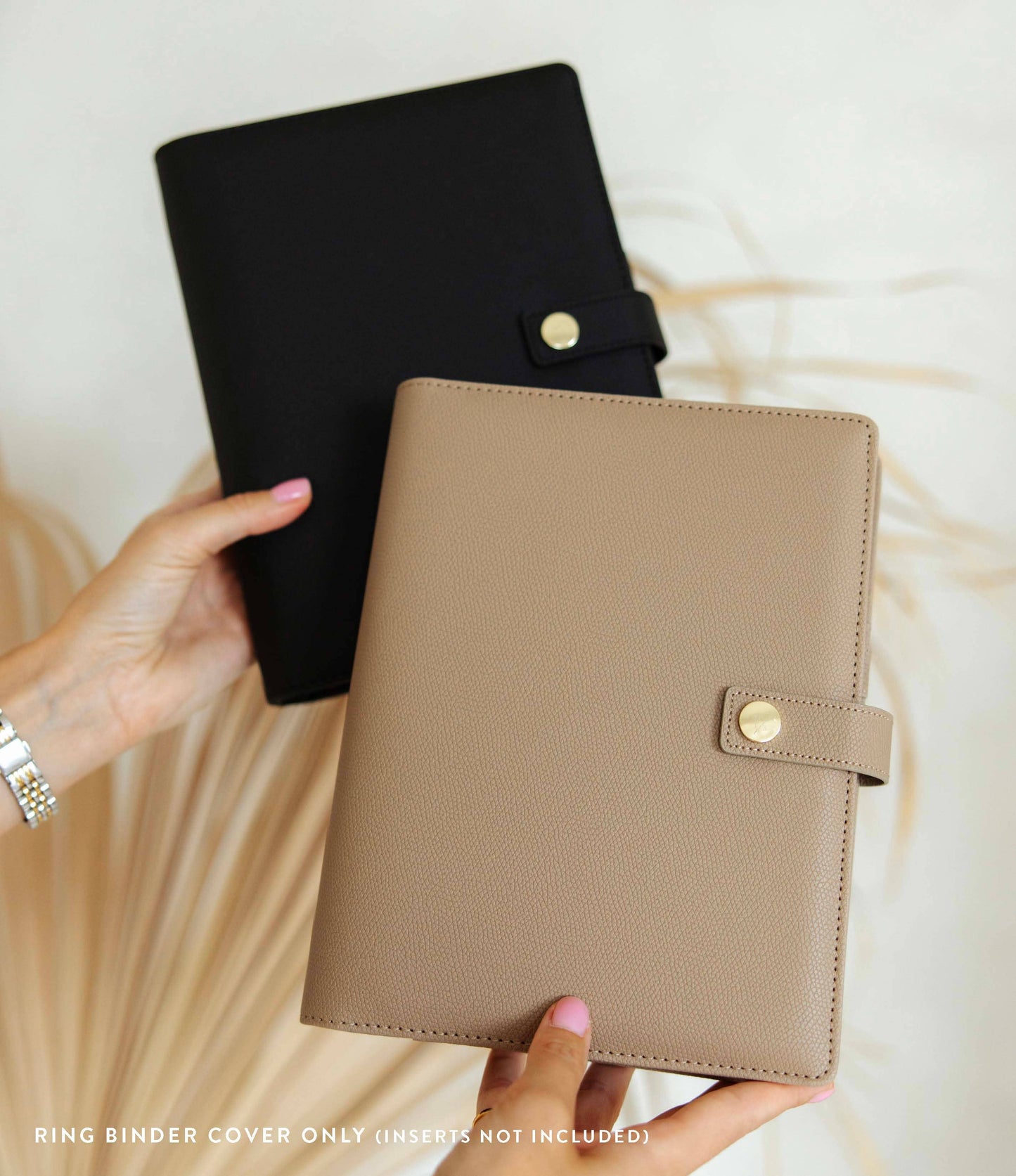 Luxury Ring Binder Planner: Black Cover