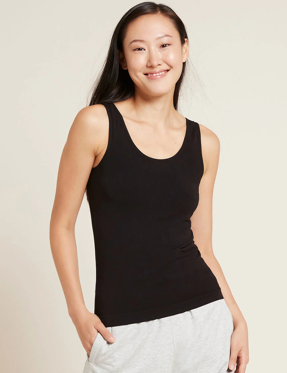 Boody Organic Bamboo Tank Top in Black