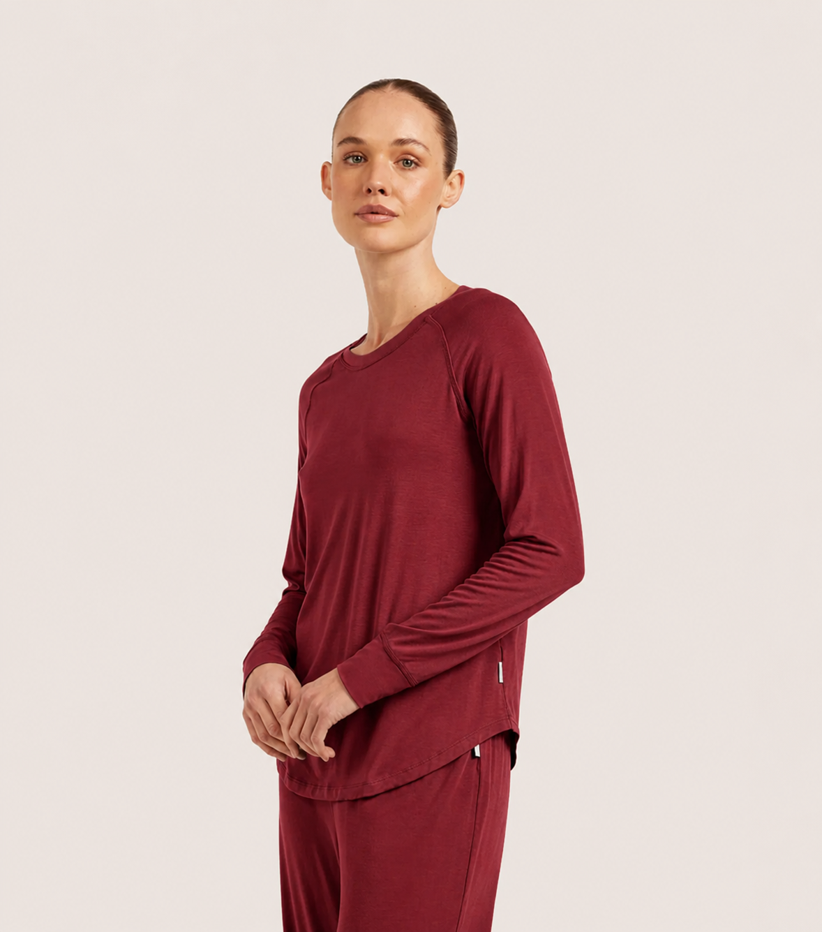 Goodnight Raglan Sleep Top Ruby