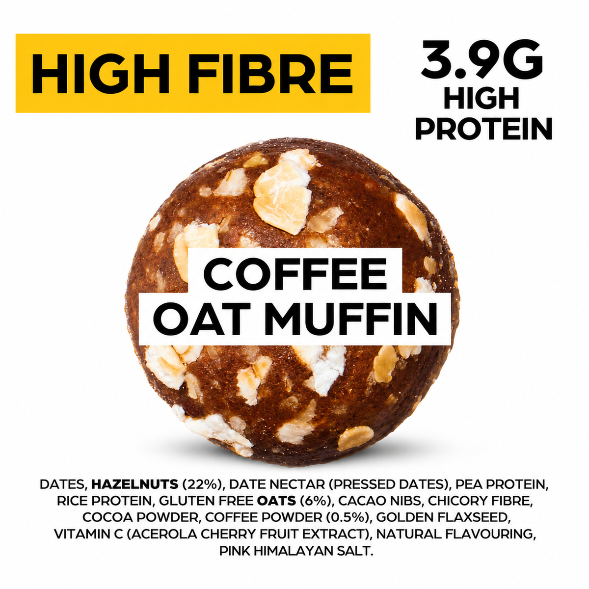Coffee Oat Muffin Protein Balls - Breakfast on the go