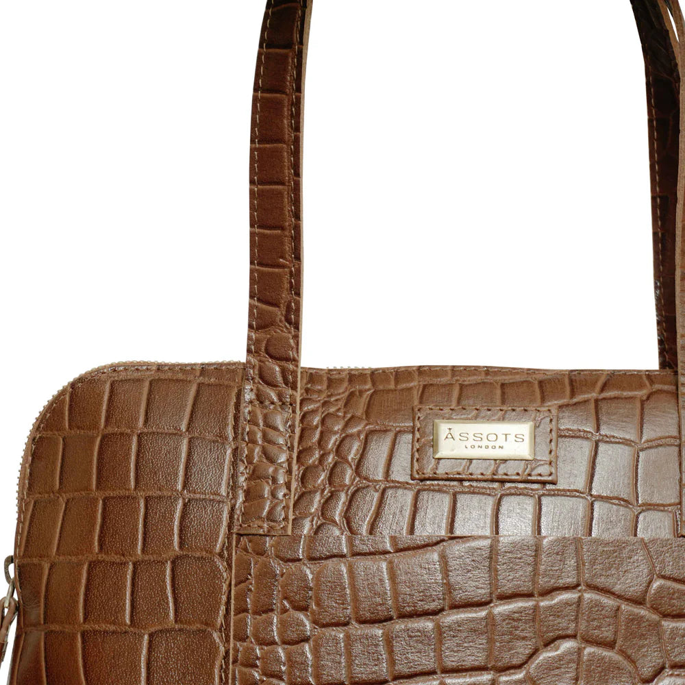 Eva Tan Crocodile Print Bag