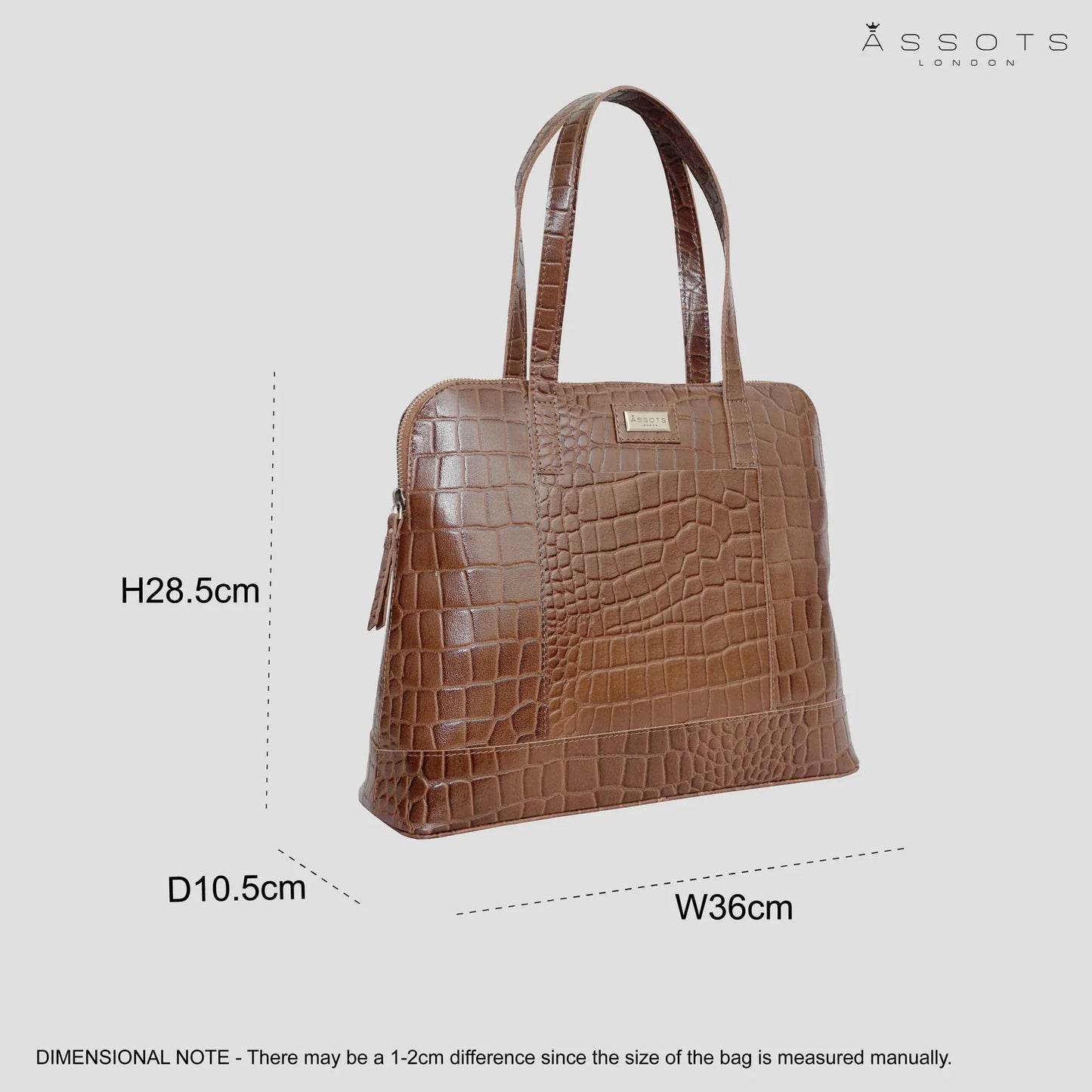 Eva Tan Crocodile Print Bag