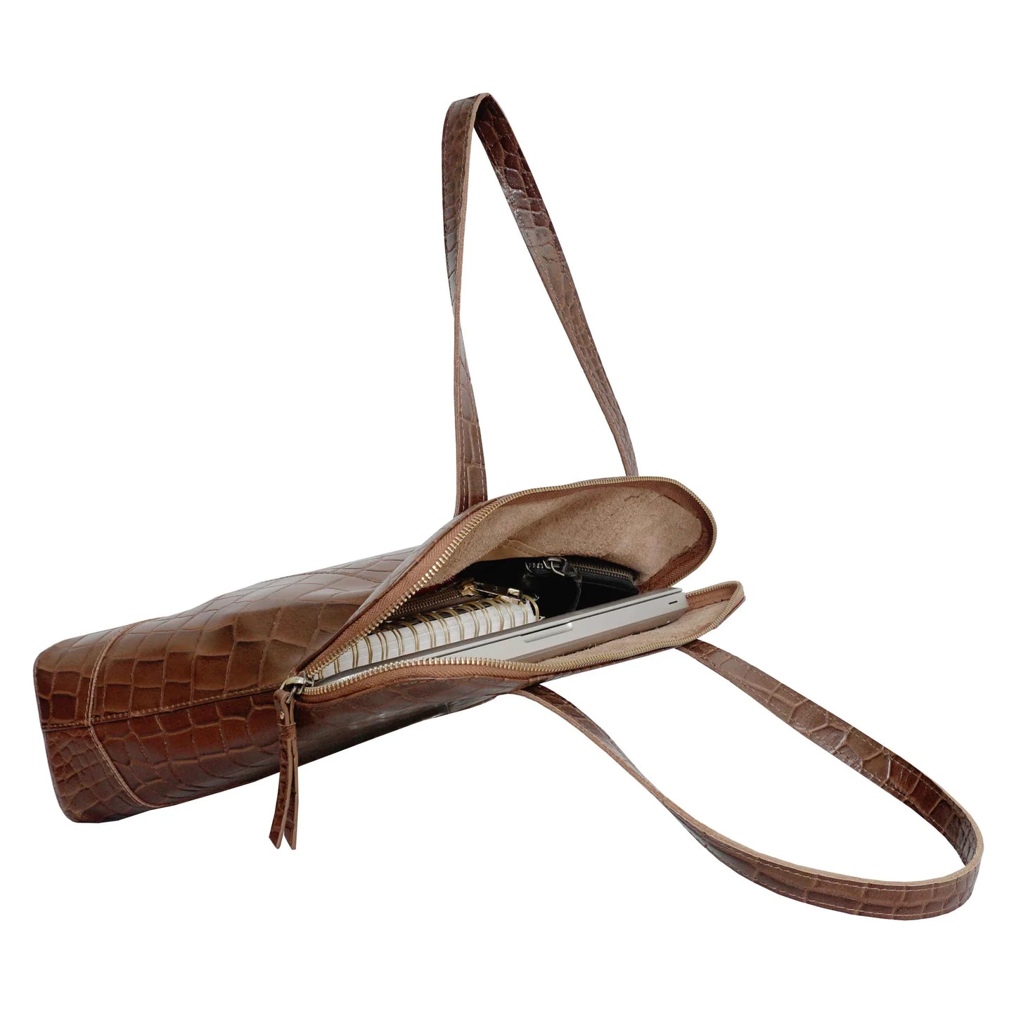 Eva Tan Crocodile Print Bag