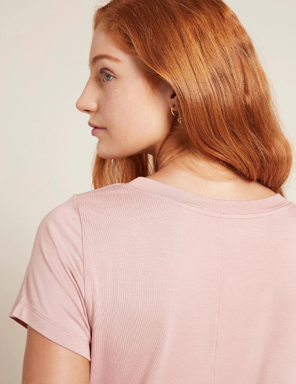 Bamboo Goodnight Sleep Tee Dusty Pink