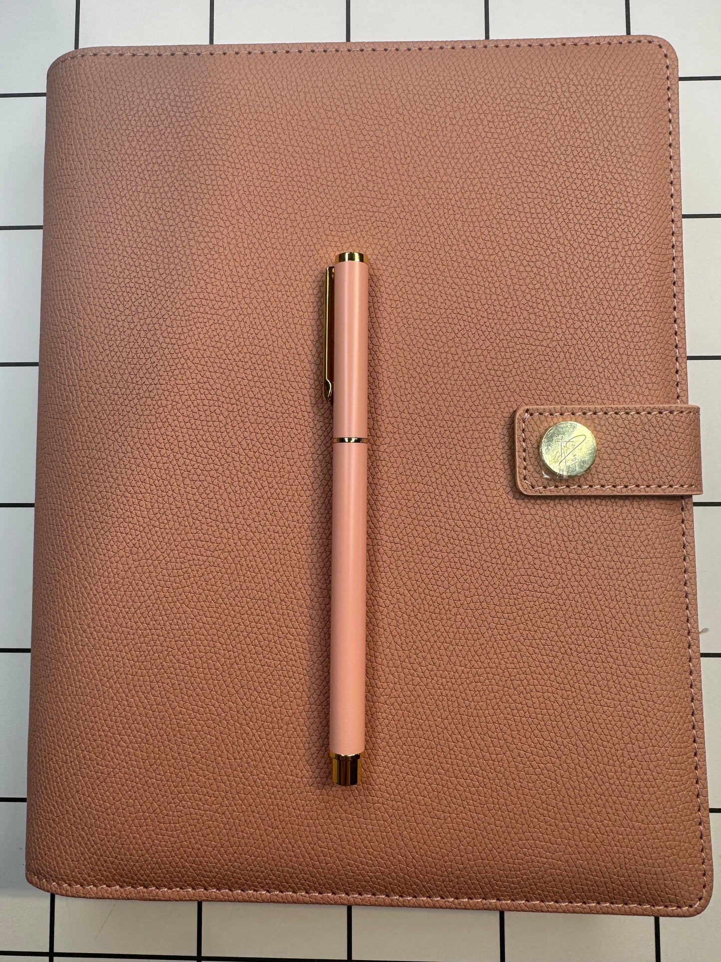 Luxury Ring Binder Planner & Pen Bundle: Blush