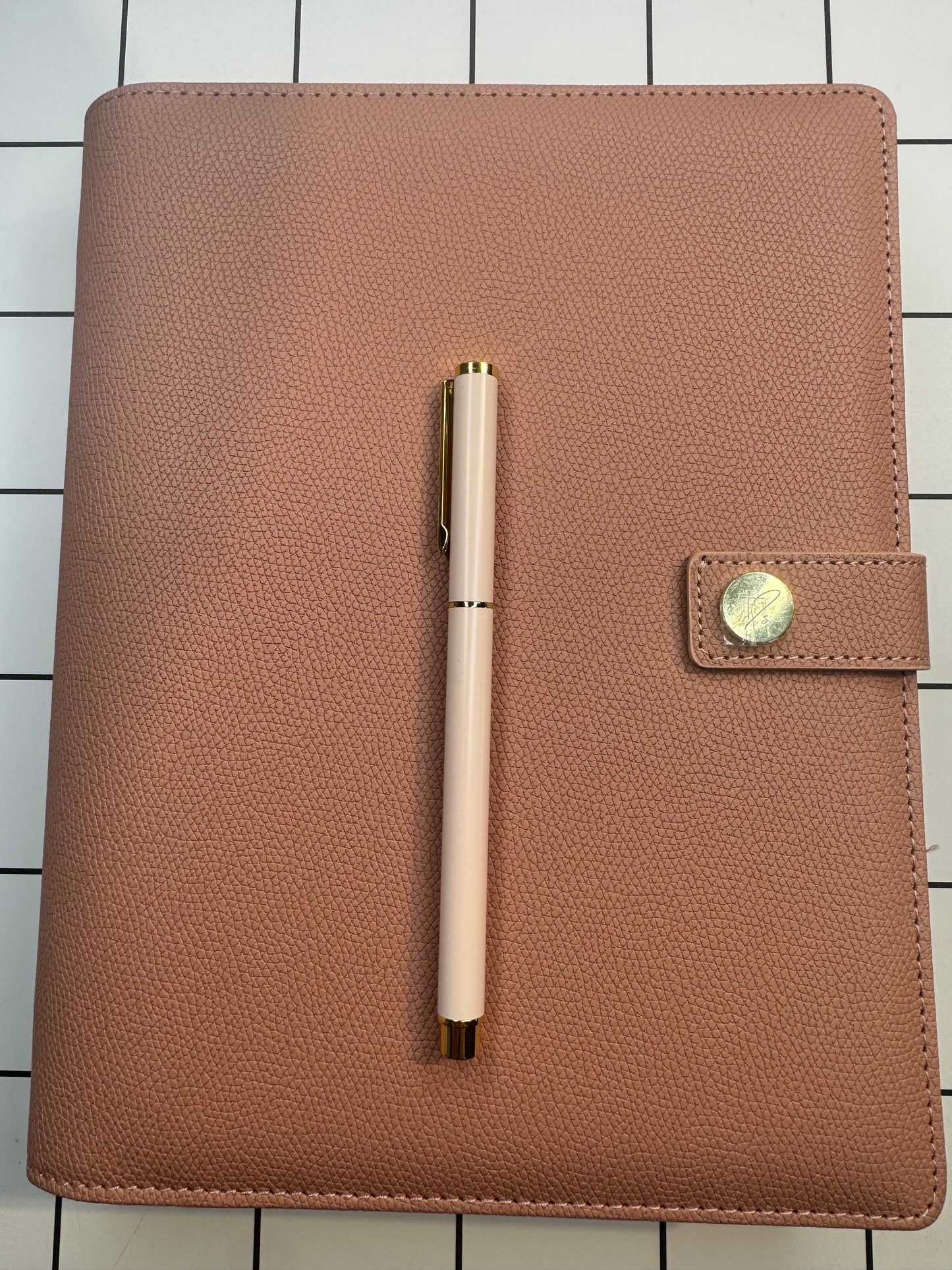 Luxury Ring Binder Planner & Pen Bundle: Blush