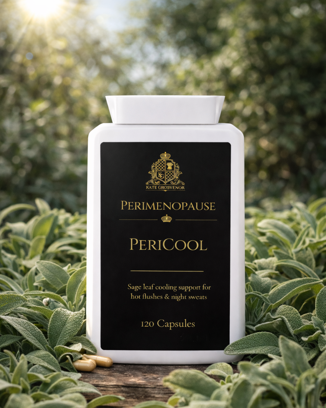 PeriCool: Sage Leaf Cooling Support for Hot Flushes & Night Sweats.