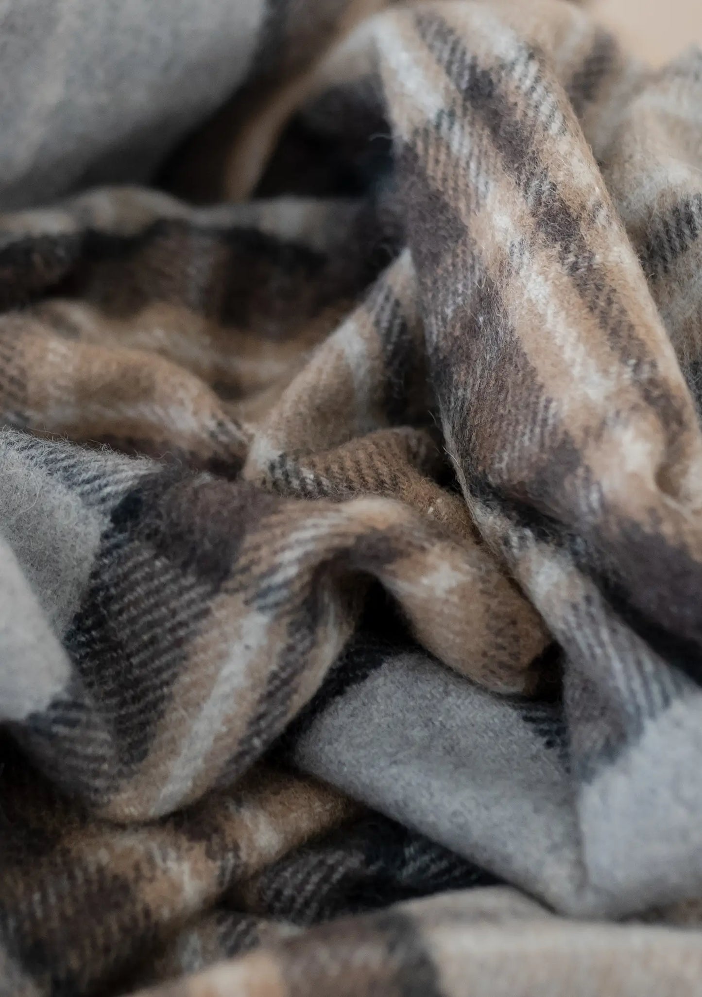 Recycled Wool Small Pet Blanket in Mackellar Tartan