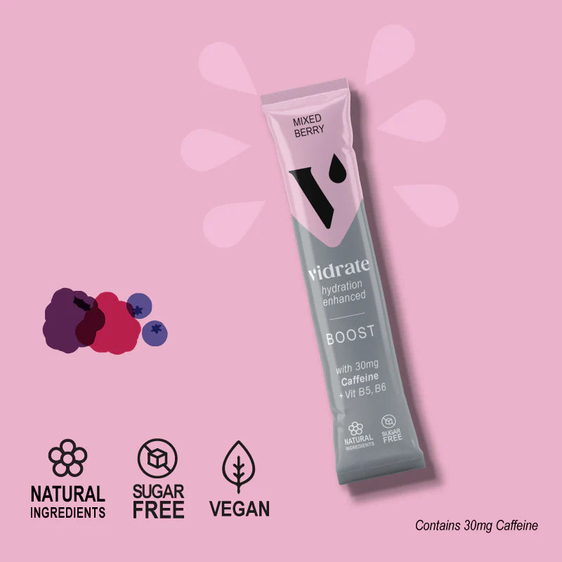 Vidrate Boost (Mixed Berry) Hydration Sachets (10)