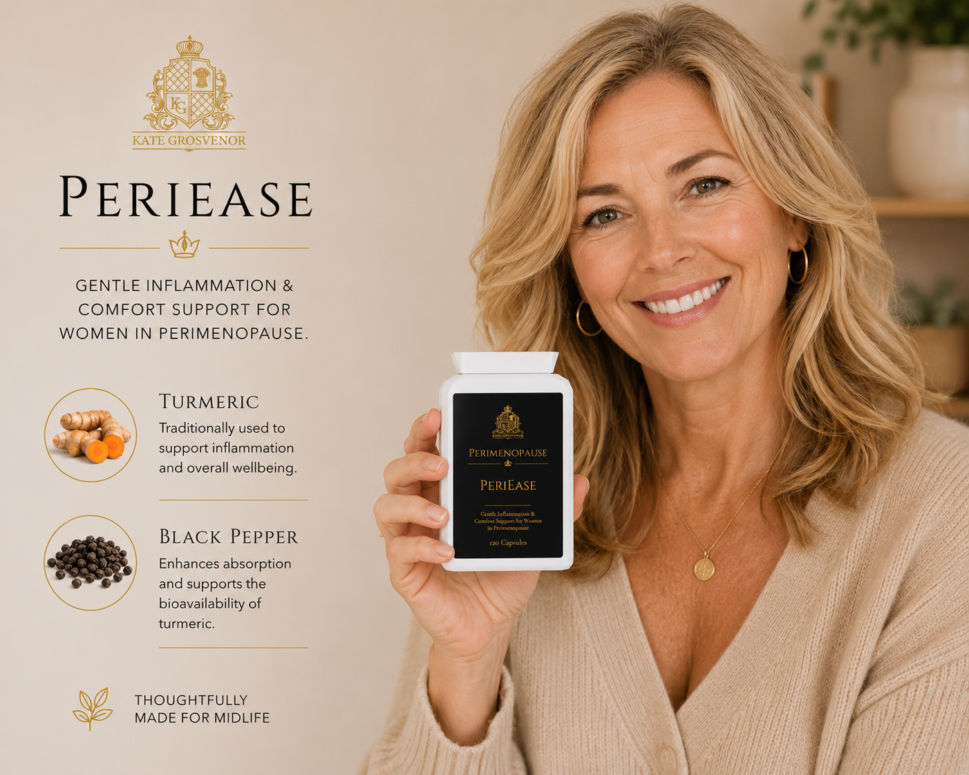 PeriEase for Gentle Comfort & Ease in Perimenopause