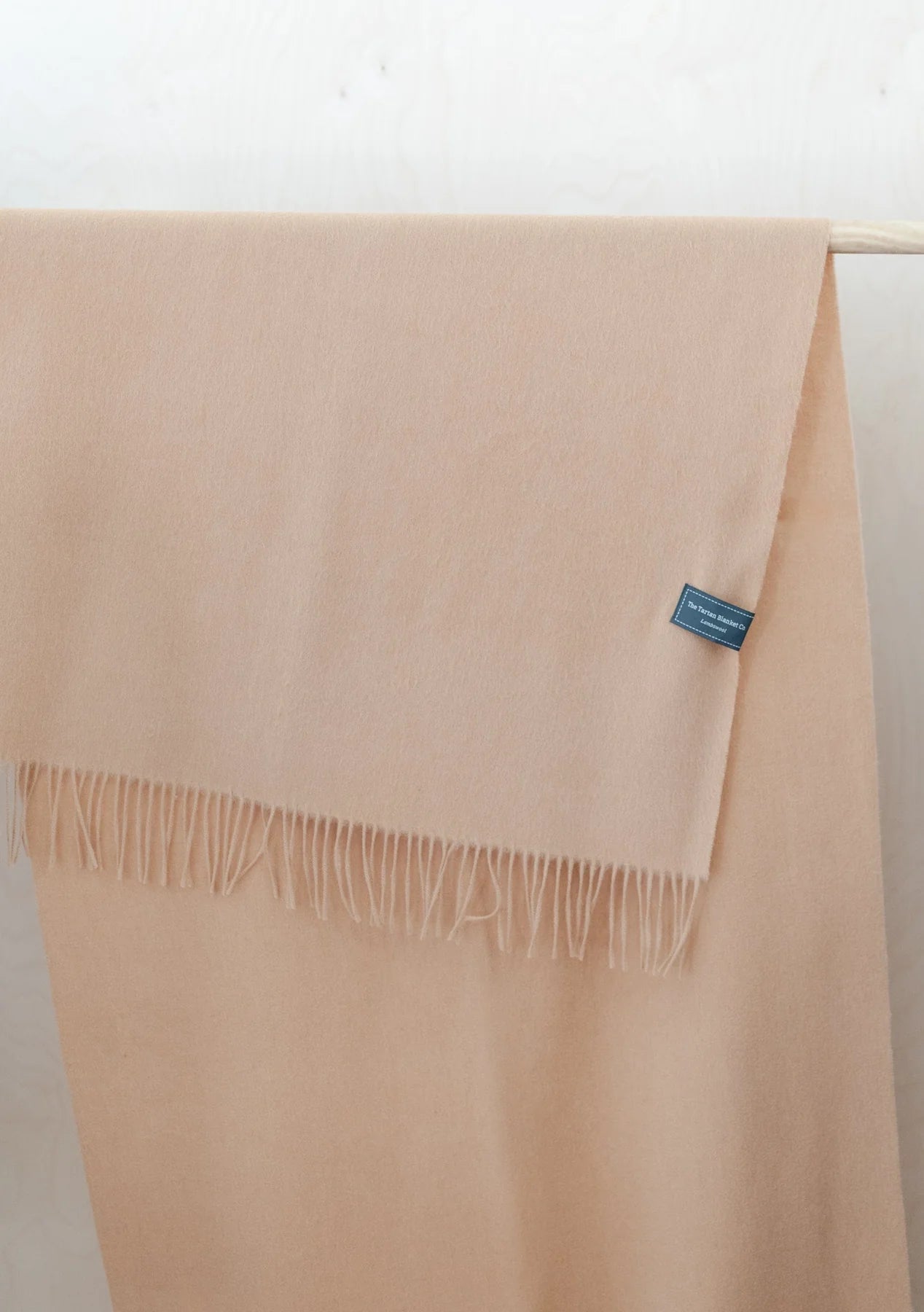 Lambswool Oversized Scarf in Camel