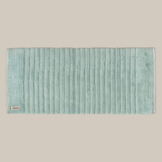 Organic Cotton Bath Runner / Duckegg Blue