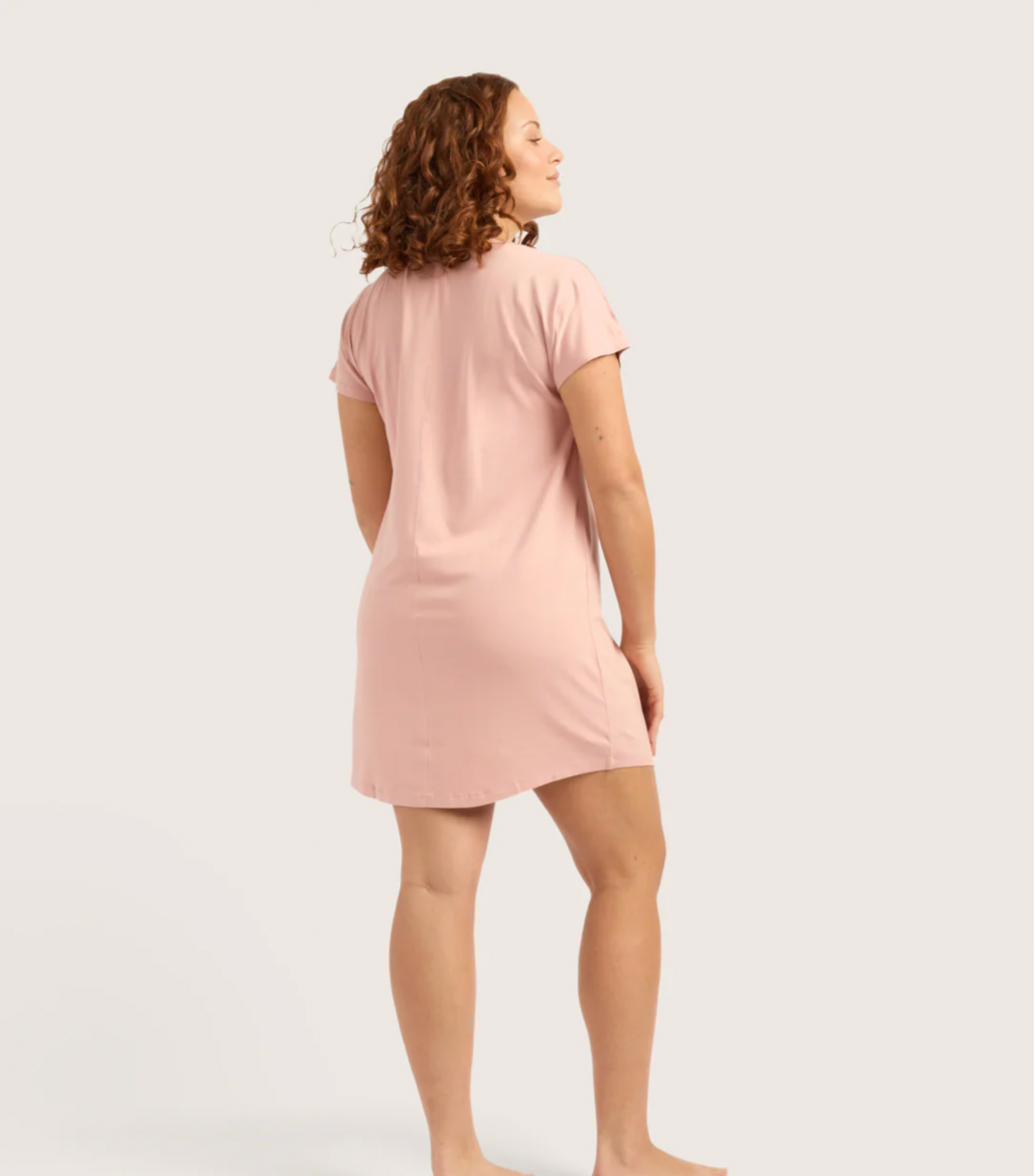 Goodnight Night Dress Dusty Pink