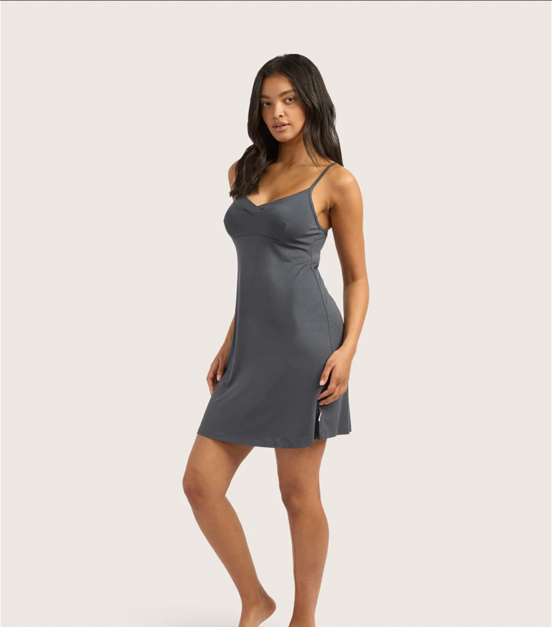 Goodnight Slip Sleep Dress Storm