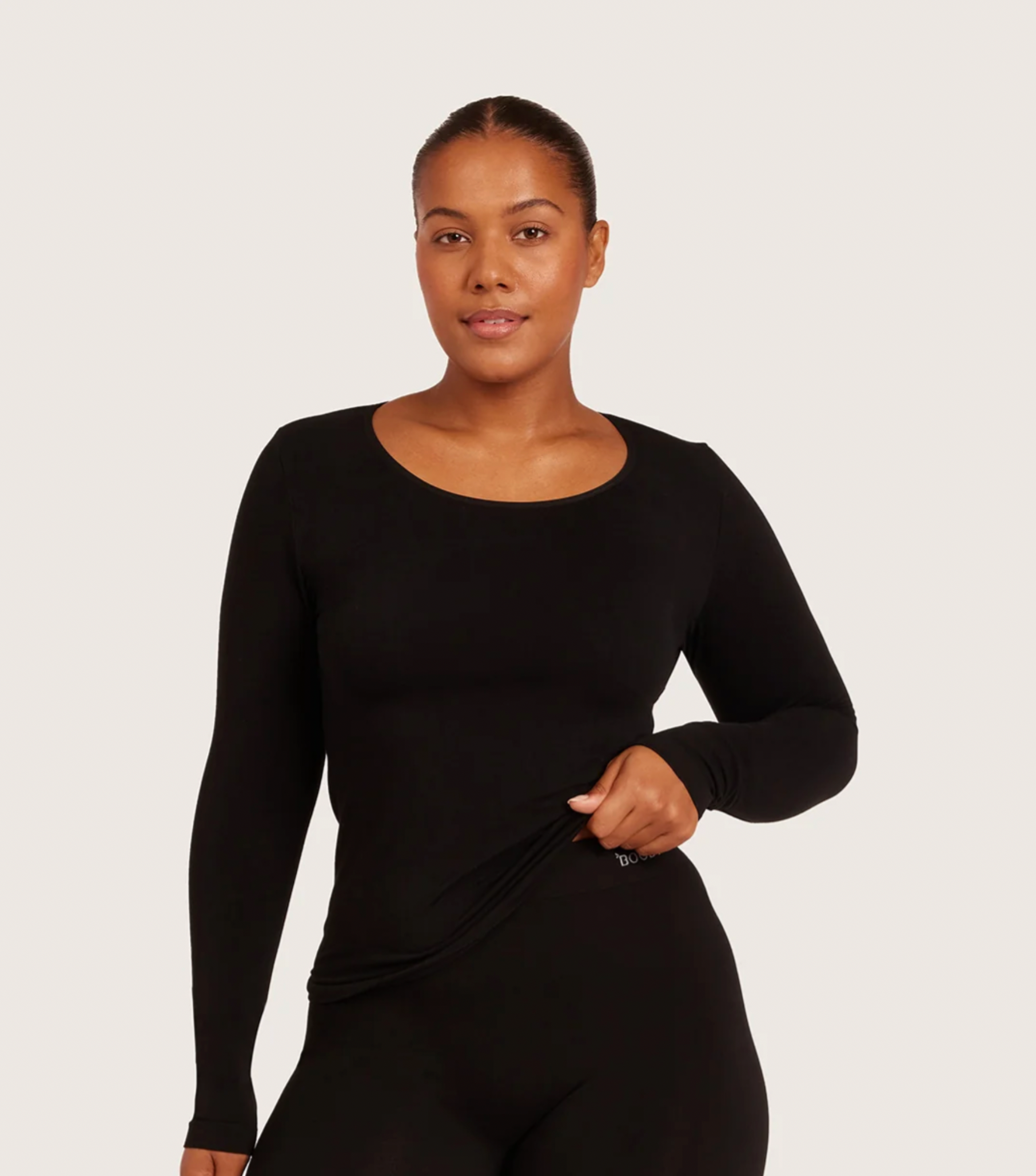 Long Sleeve Top Black