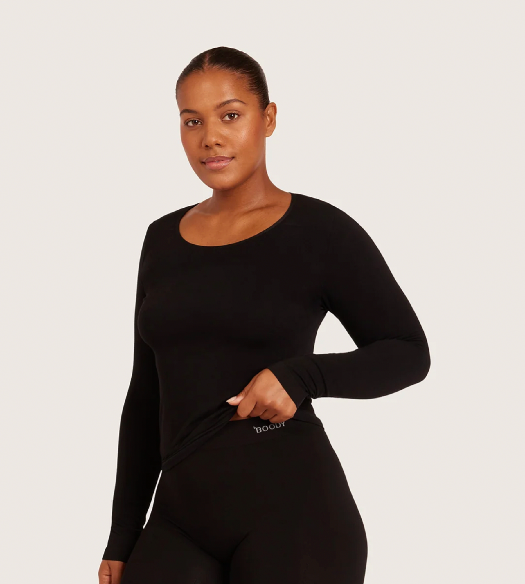 Long Sleeve Top Black