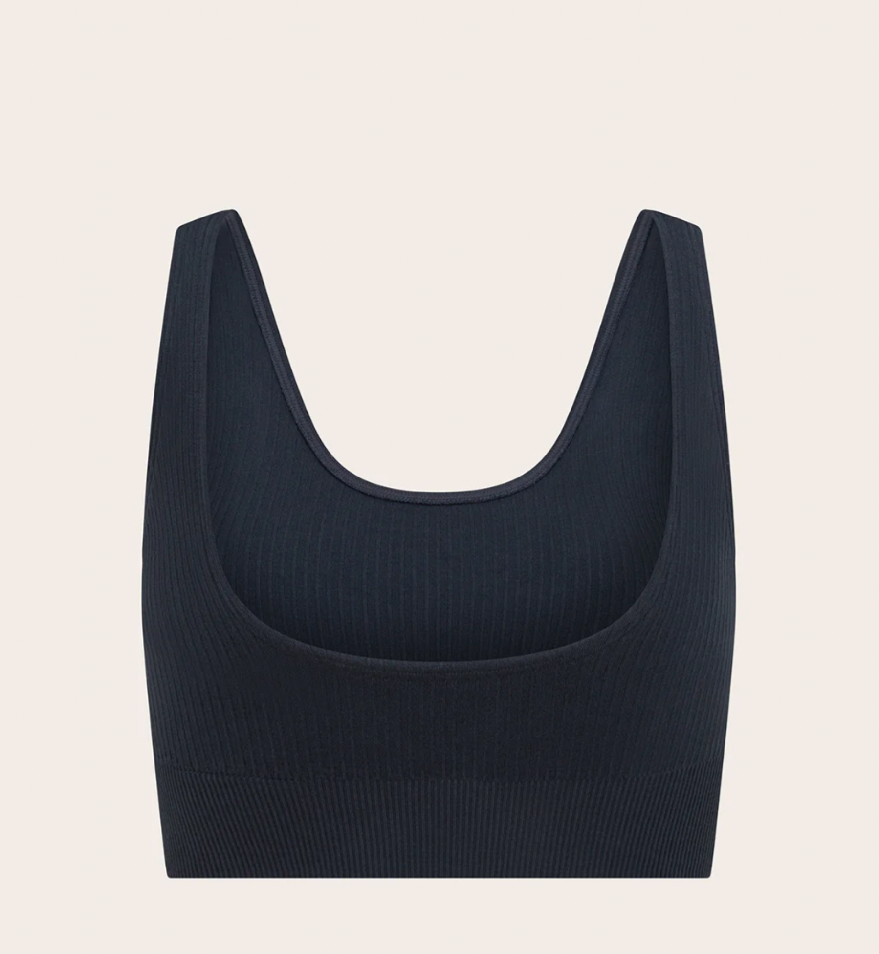 Bamboo Ribbed Seamless Bra Storm