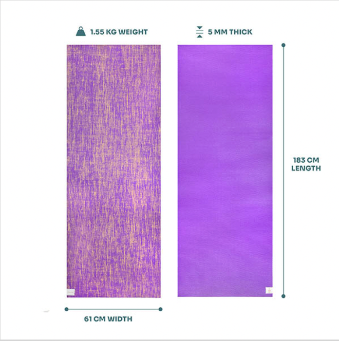 Myga Jute Mat - Purple