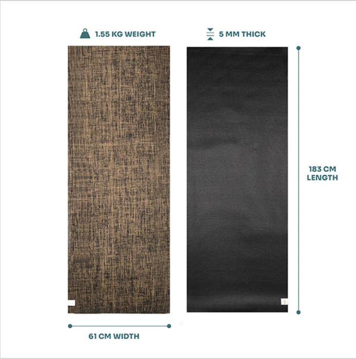 Myga Jute Mat - Black