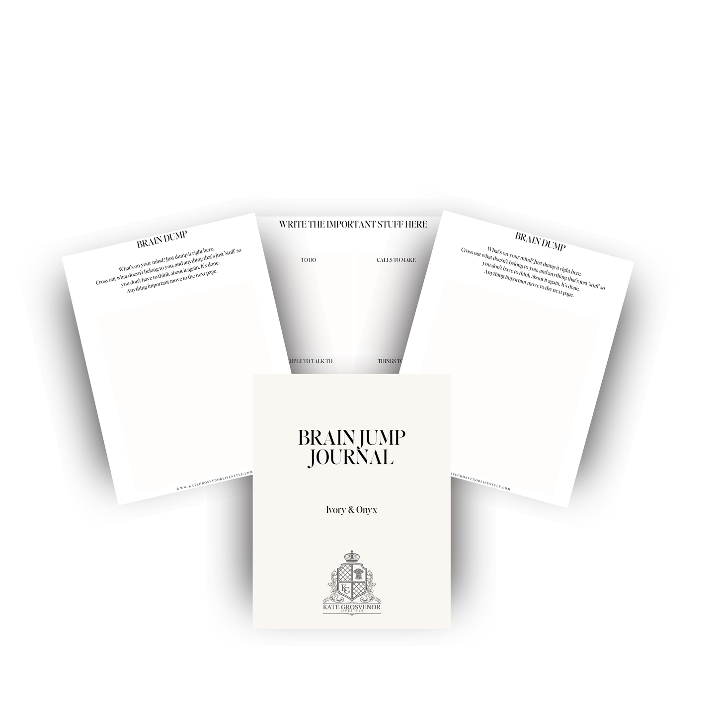 A5 Brain Dump Journal Insert 4 Colours)