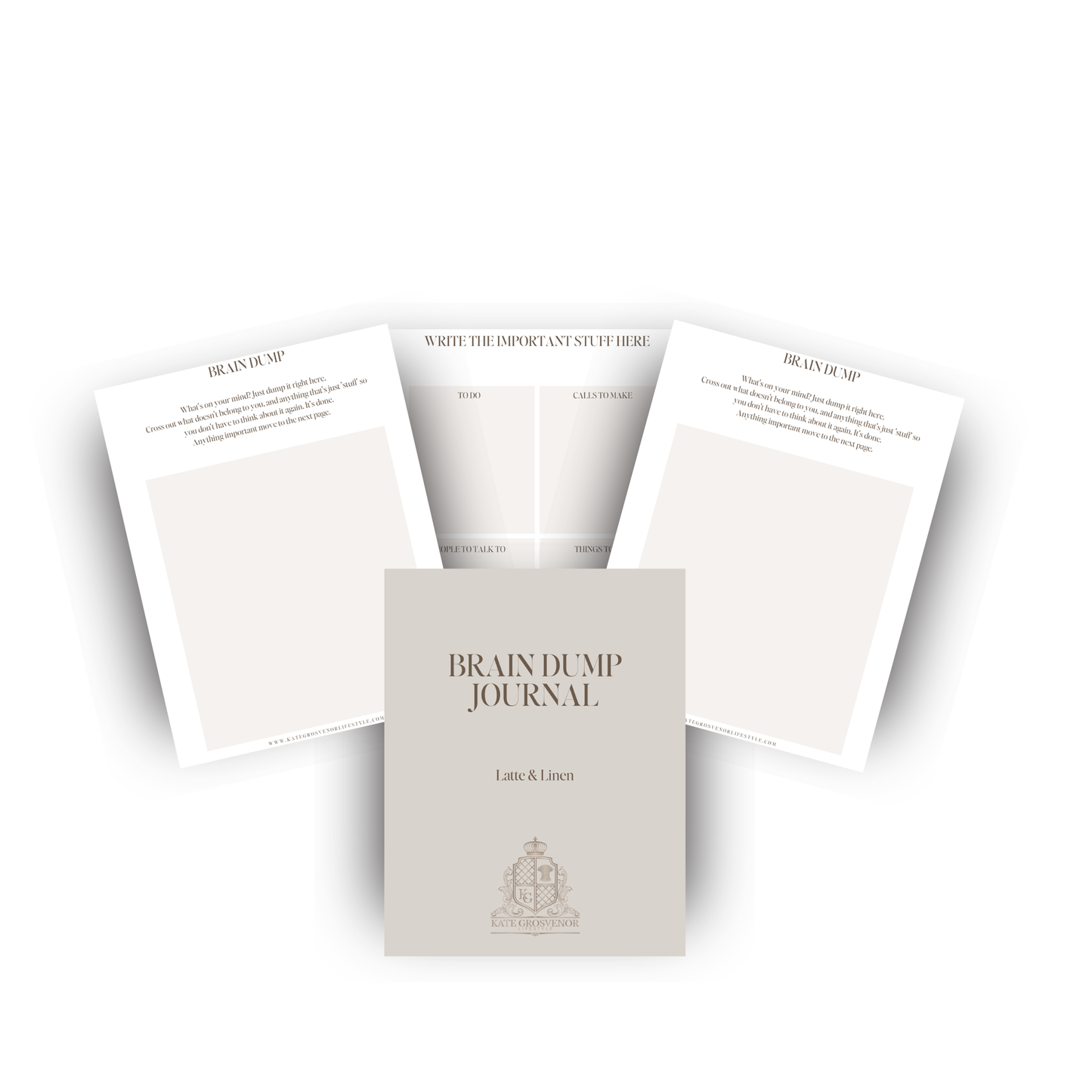 A5 Brain Dump Journal Insert 4 Colours)