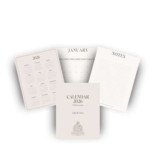 A5 Month-on-a-Page 2026 Planner Insert (4 Colour Options)