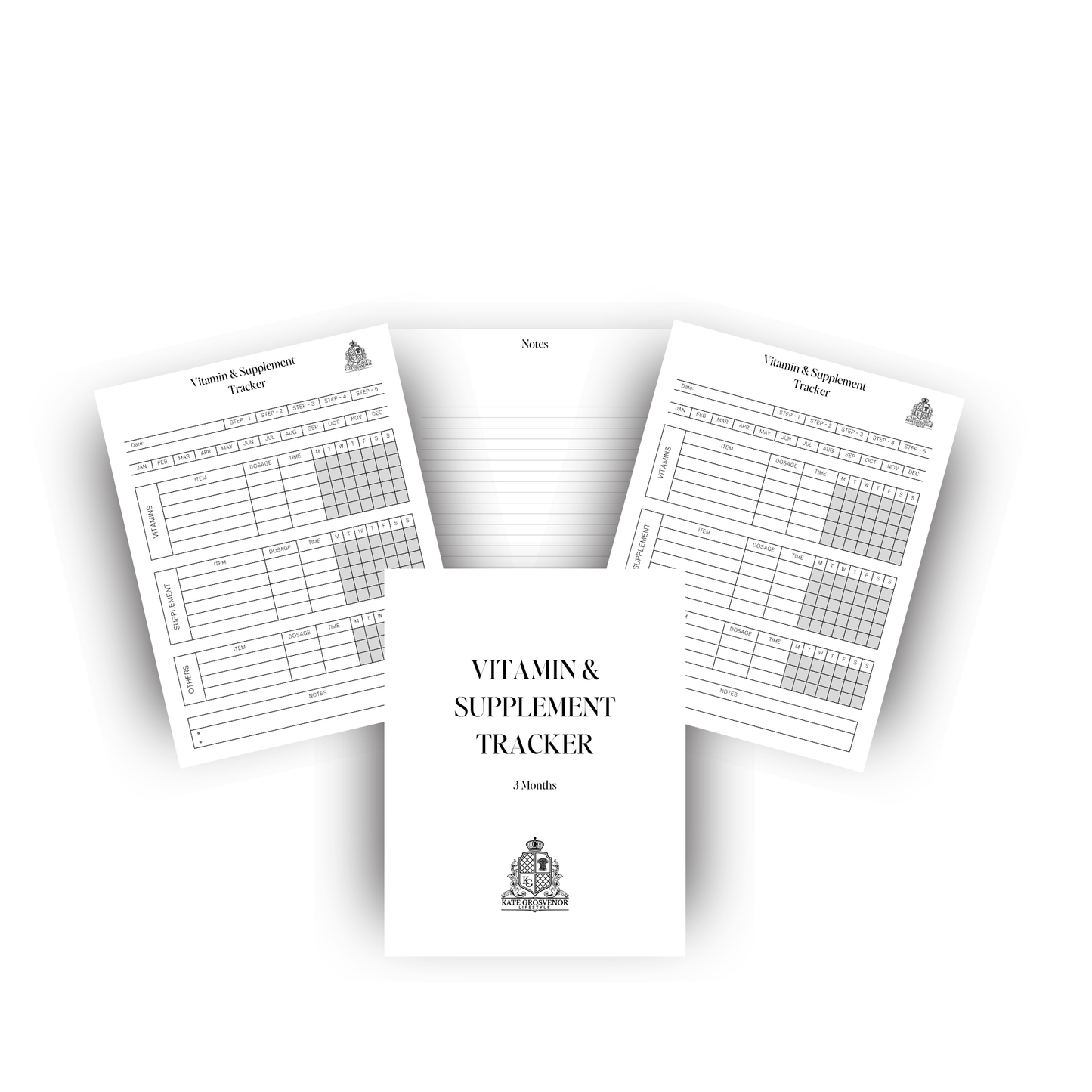 A5 Month-on-a-Page 2026 Planner Insert (4 Colour Options)