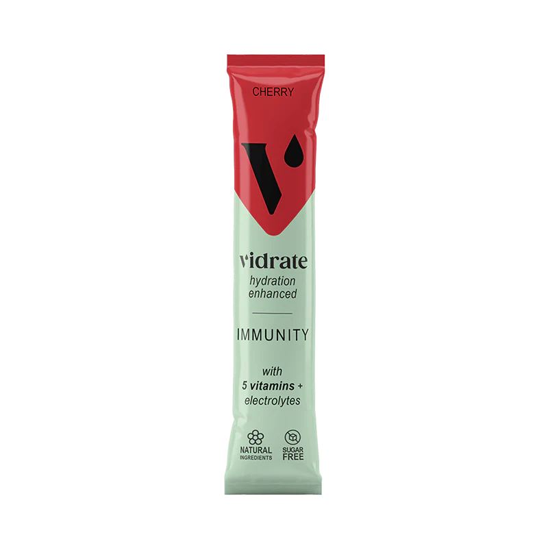 **NEW FLAVOUR** Vidrate Cherry Immunity Hydration Sachets (10)