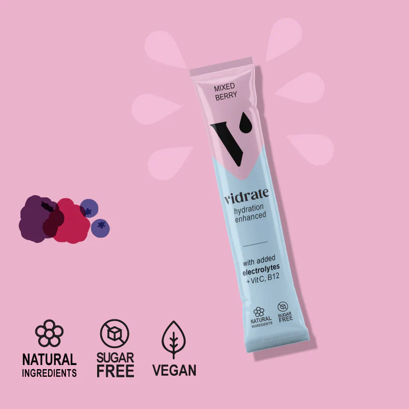 Vidrate Mixed Berry Hydration Sachets