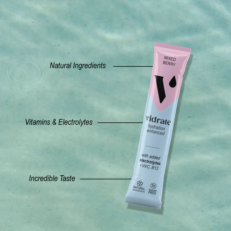Vidrate Mixed Berry Hydration Sachets