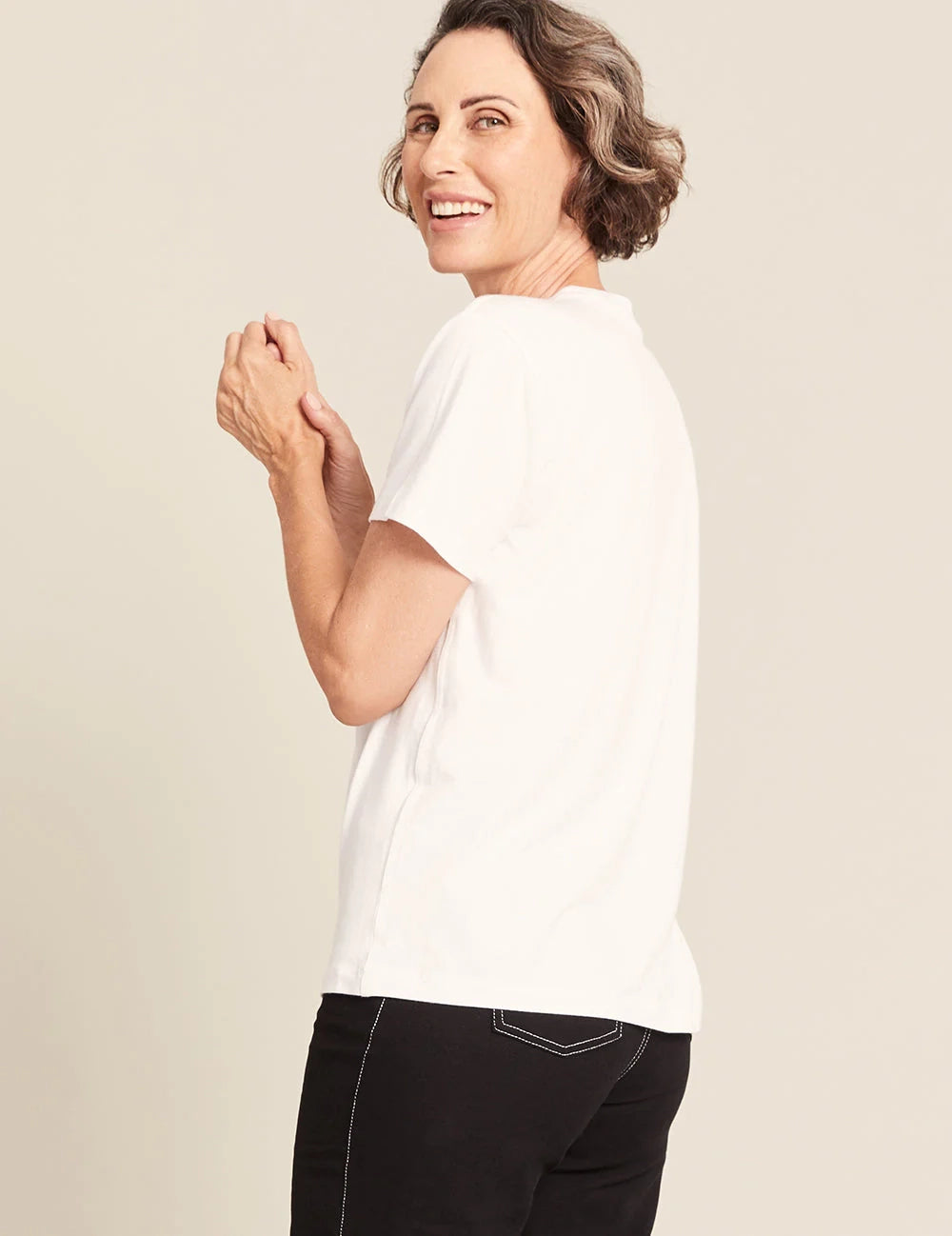 Women's Classic Crew Neck T-Shirt: White