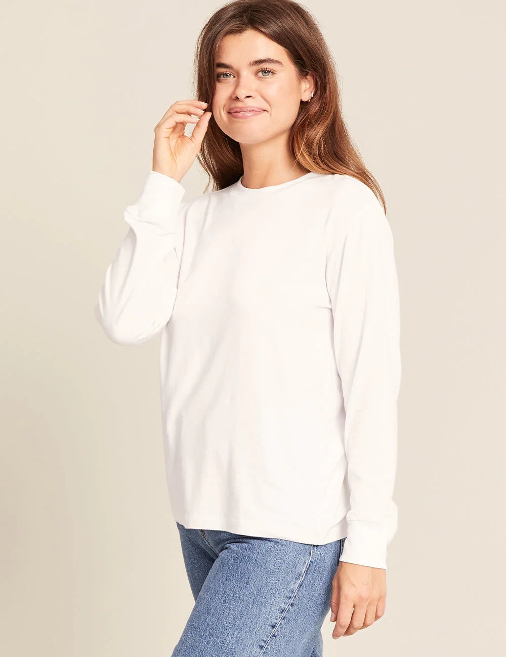 Women's Classic Long Sleeve T-Shirt: White