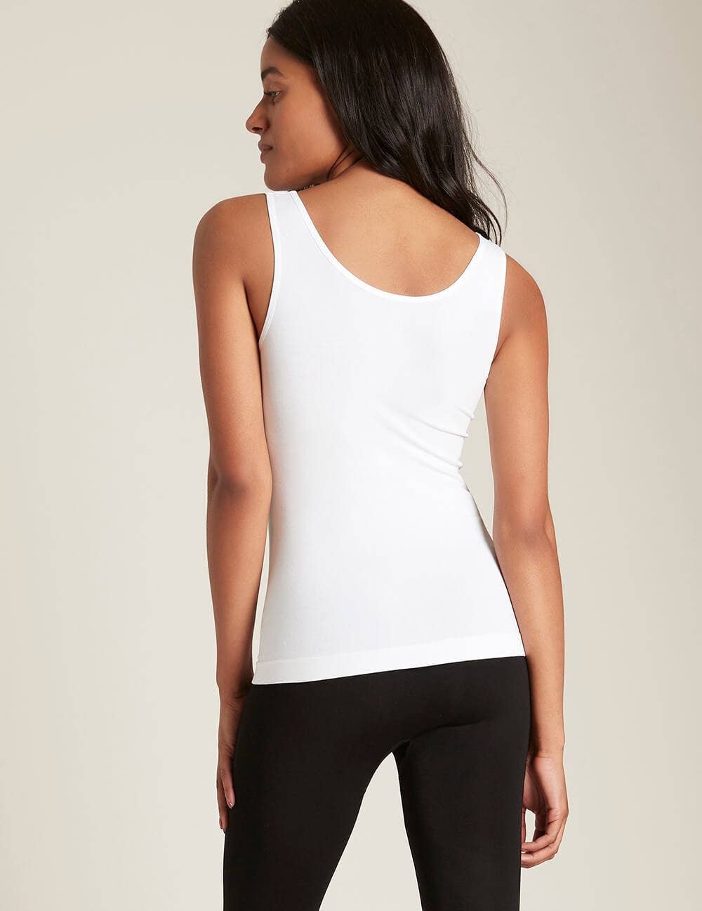 Women's Comfortable Bamboo Tank Top: White / S