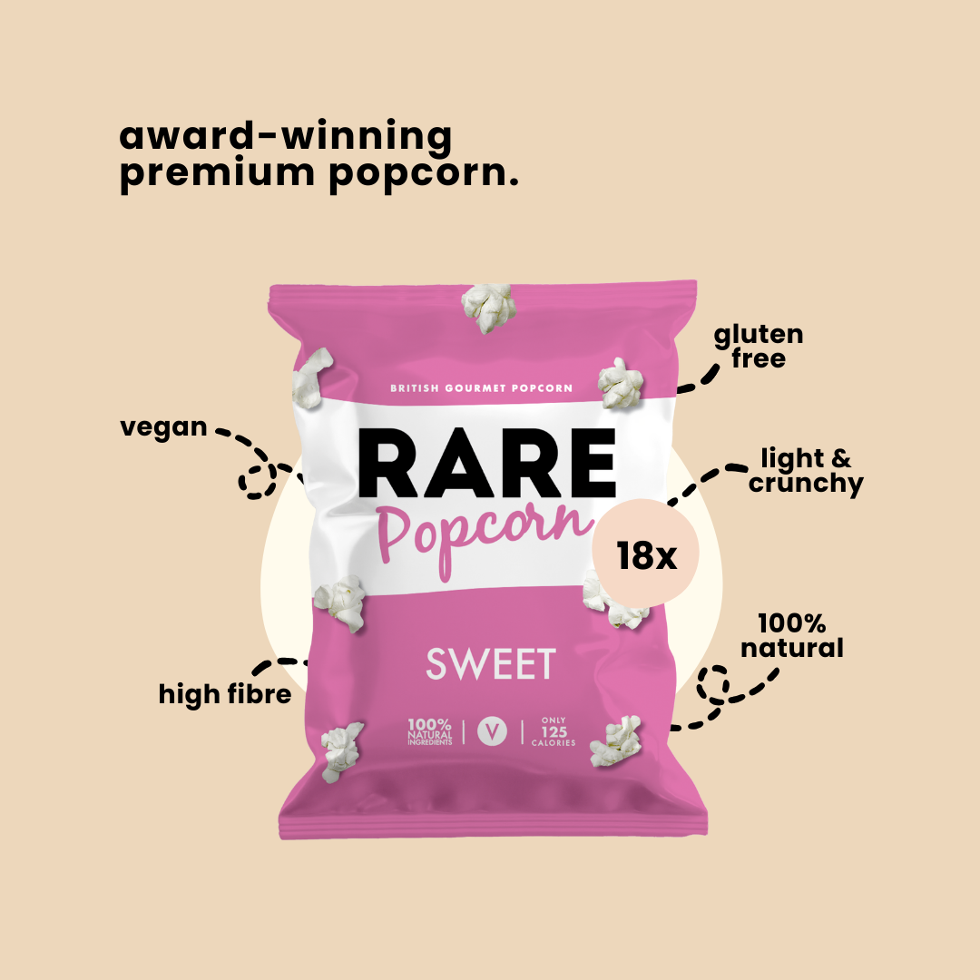 RARE Sweet Popcorn (Vegan, Natural)