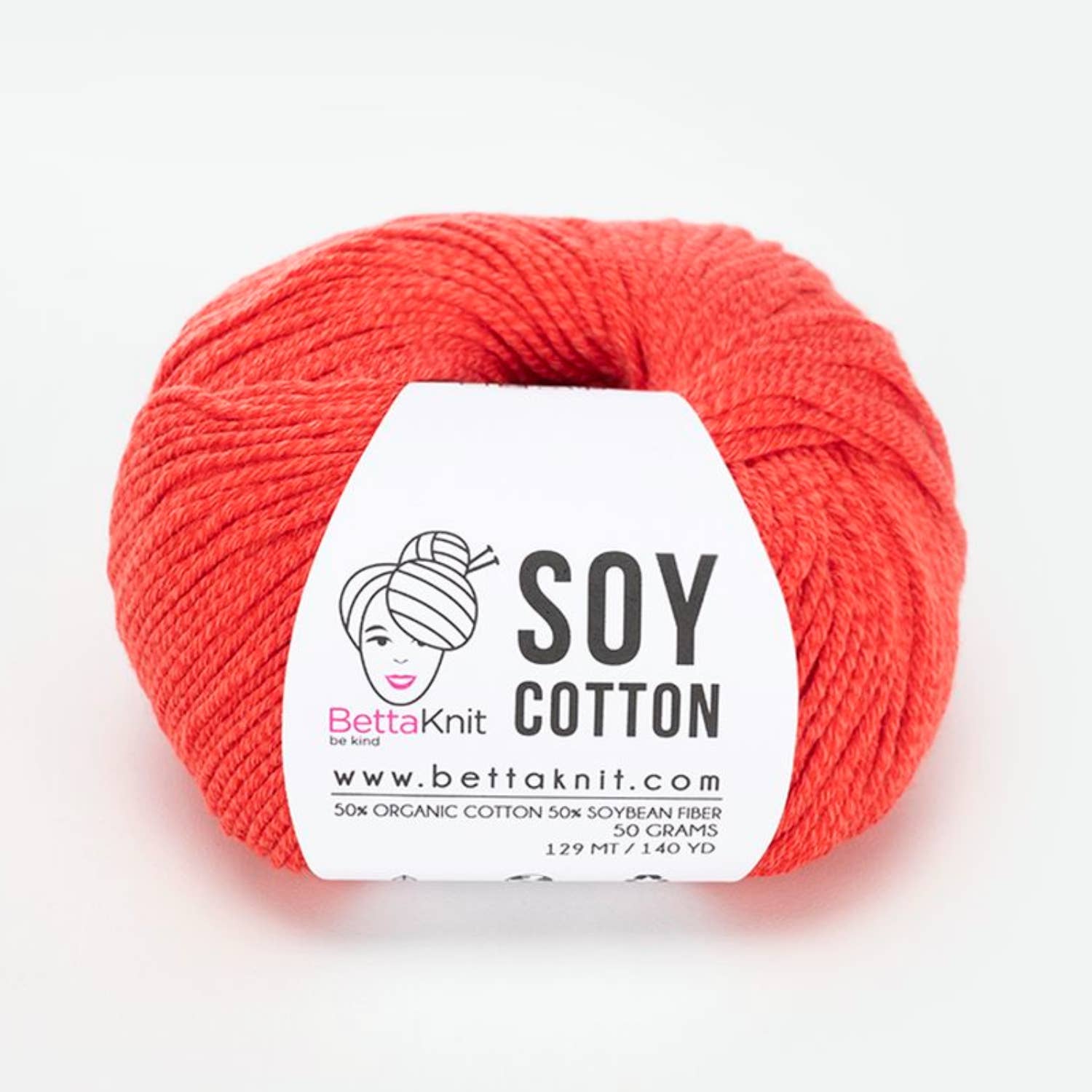 Soy Cotton, cotton and soy yarn: Raspberry