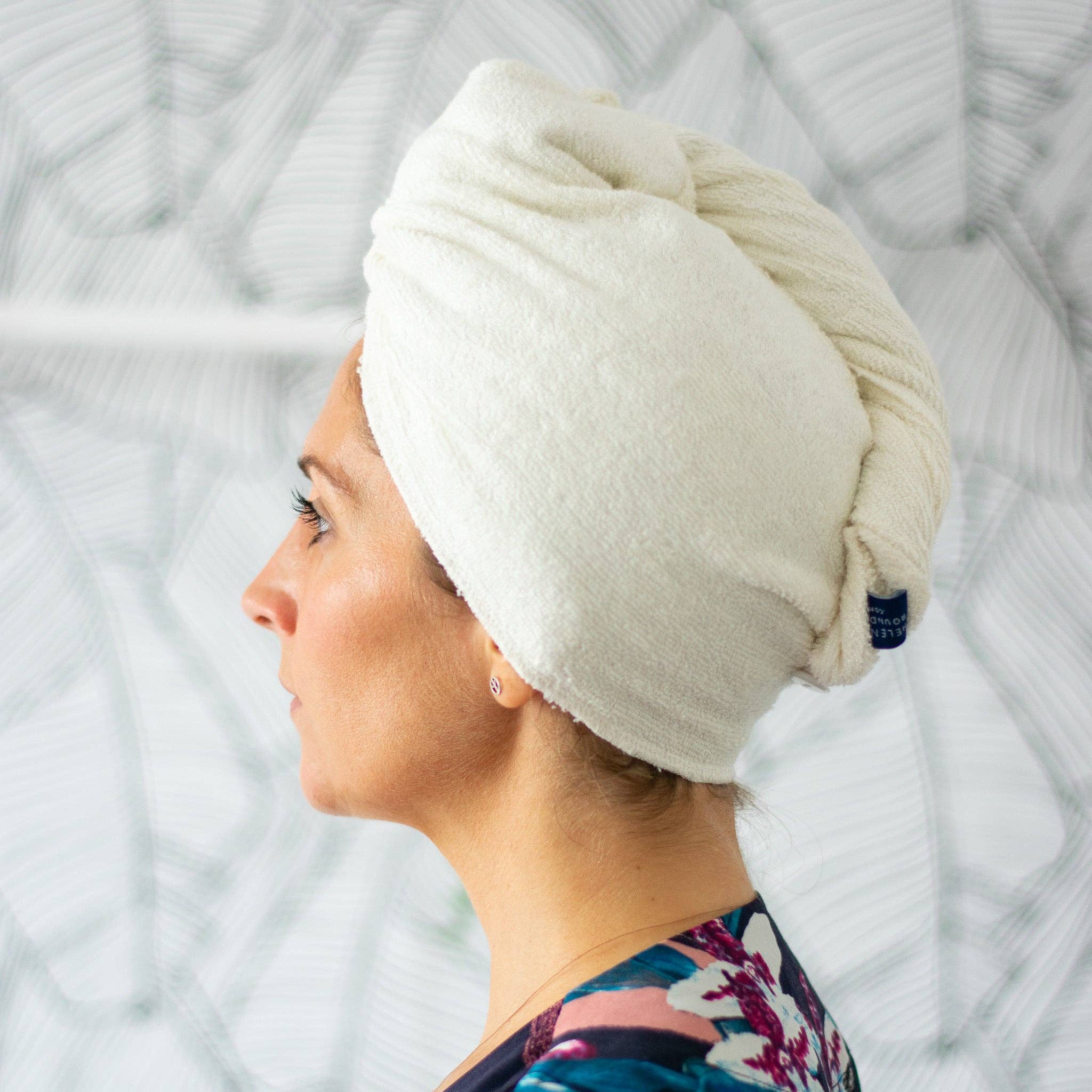 Bamboo Hair Wrap Towel, Super Soft For Drying Hair: Reusable Bamboo Hair Wrap