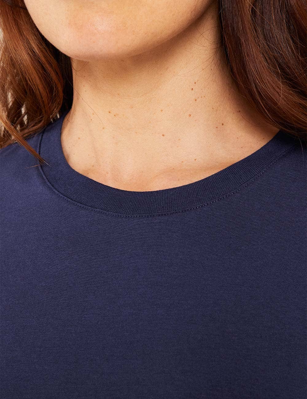 Women's Classic Crew Neck T-Shirt: Navy